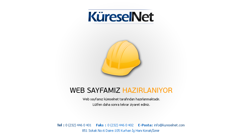 Web Sayfamız Hazırlanıyor